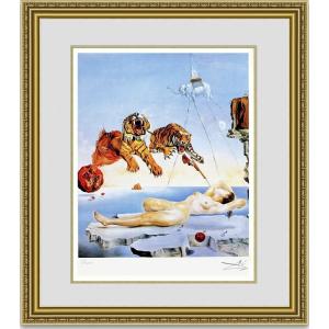 絵画販売 ダリ パラノイク・ヴィレッジ 額縁付き : 絵画販売のアート