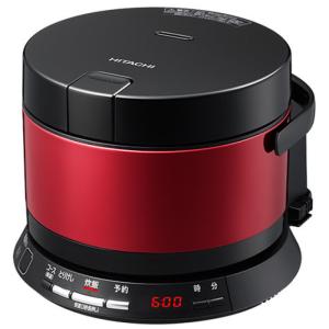 海外向け炊飯器 220V-230V仕様 日立 海外向け IH炊飯ジャー 2合炊き 打込鉄釜 おひつ御膳 メタリックレッド RZ-WS2Y-R