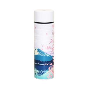 水筒 140ml お土産 日本 和風 伝統 山中塗り ステンレス ボトル 富士山 桜 緑音 保温 保冷 魔法瓶 UW11 フジ 日本製 爆買