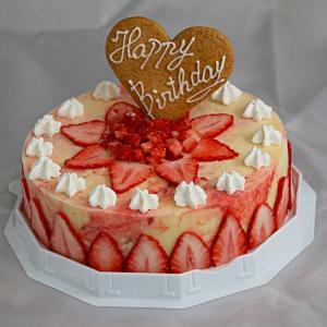 アイスケーキ　お誕生日　苺のミルフィーユ 6号（18ｃｍ）サイズ