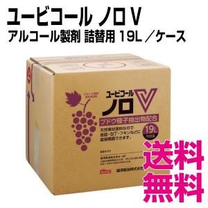 ユービコール ノロV アルコール製剤 詰替用 摂津製油 19L／ケース　業務用　送料無料（北海道・沖縄・離島を除く）｜kaigo-eif