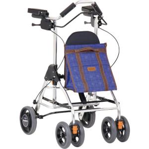 Tacaof 馬蹄型歩行車 歩行器 テイコブリトルRF ブルー WAW02 抑速付