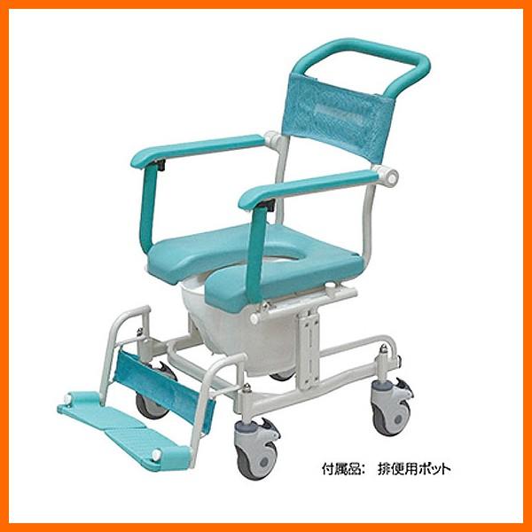 シャワーキャリー　トイレットタイプ 4輪自由車 CAK-460  お風呂・トイレ用車椅子