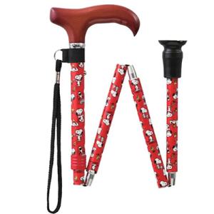 マキテック つえ 杖 歩行補助 ステッキ スヌーピーステッキ 折りたたみ