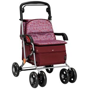 マキテック シルバーカー ボックスタイプ マイン MNB-01RD ダマスク赤