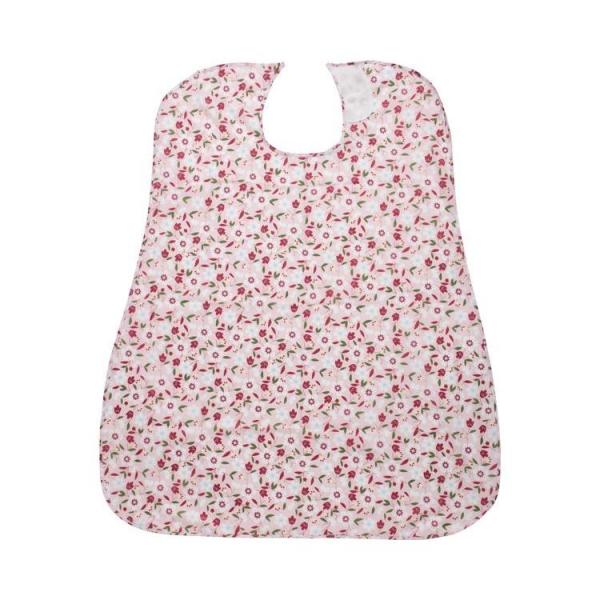 食事用エプロン　CX-01002　花柄ピンク　介援隊　介護 介助 洗濯機可 撥水加工　(法人様送り専...