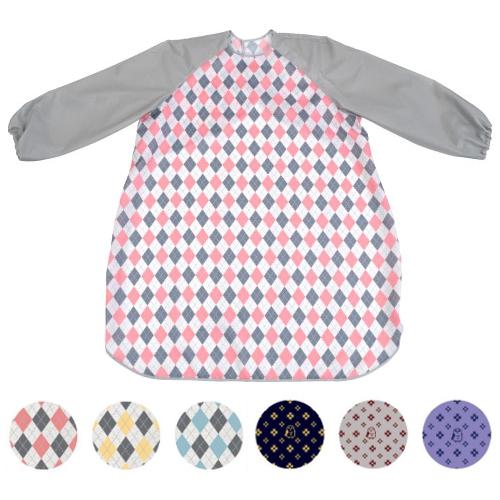 食事前掛　耐久はっ水　袖付 1080　特殊衣料　食事用エプロン　介護 介助 ご飯 洗濯機可 撥水加工...