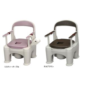 アロン化成 ポータブルトイレ ジャスピタ 533-901 ソフト便座 安寿