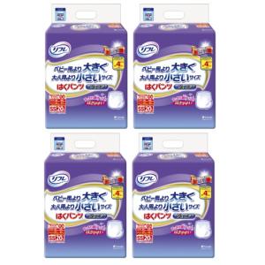 リフレ はくパンツ ジュニア SS 20枚×4袋 ケース 大人用紙おむつ 男女