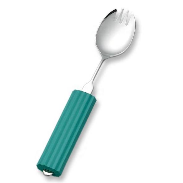 オールステンレスハンドル　曲げれるユニバーサル　スプーン・フォーク 兼用 大　スポンジ平型(NS-2...