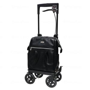 横押しカート　メロディ　プリモ　コブリー　クロコダイルBK　右用　島製作所　歩行 介護 介助 散歩 お買い物 サイドカート ショッピングカート