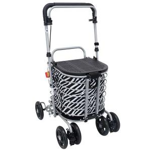 幸和製作所 aカート ショッピングキャリー WCC15 チェックグレー 横