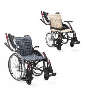 カワムラサイクル 介助用車いす ふわりす KF16-42SB 女性や力の弱い方
