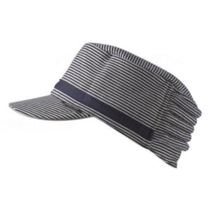 外出時に最適なおしゃれな保護帽 アボネット+ジャリ キャップストライプ 2084 abonet+JARI 特殊衣料