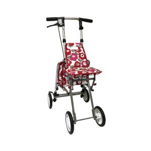 介援隊 アソシエ 牡丹柄 シルバーカー コンパクト 介護 散歩 お買い物