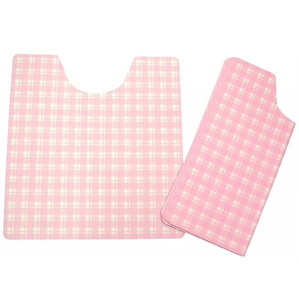 使い捨てトイレ用フロアシート FT-004 ピンク 20枚入×5個セット (計100枚)　抗菌防臭効...