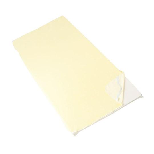 ブルー防水シーツ　綿パイル四隅ゴム付タイプ　クリーム　幅100cm　100-56　亀屋　吸水性のある...