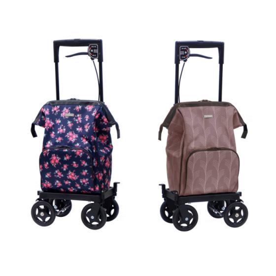 横押しカート　メロディ プリモ グランデ　リーフピンク・フローラルNB　右用・左用　ショッピングカー...