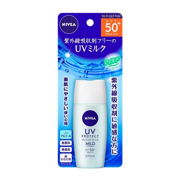 《花王》 ニベアサン　プロテクトウォーターミルク マイルド　30ml　SPF50+/PA+++　顔・...