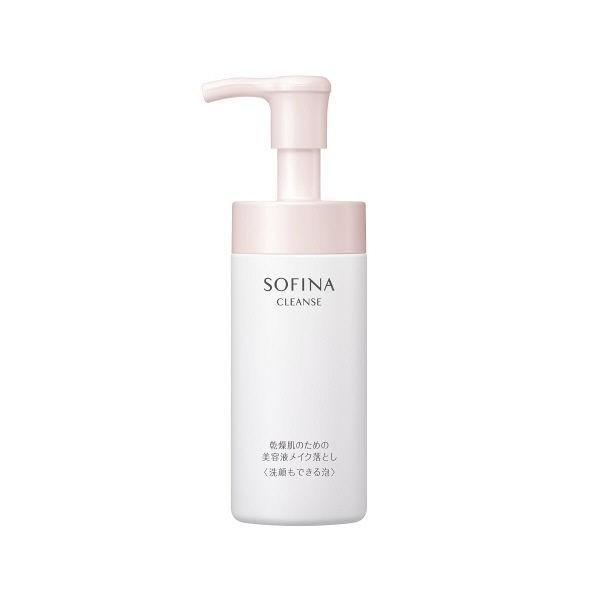 《花王》 ソフィーナ 乾燥肌のための美容液メイク落とし 洗顔もできる泡 150mL 返品キャンセル不...