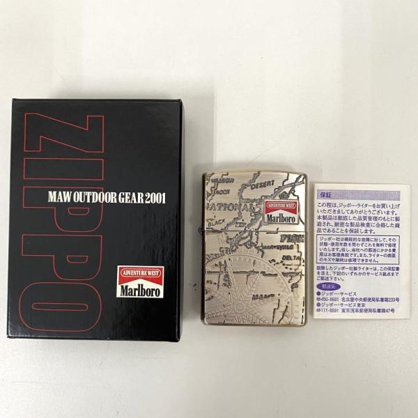 ZIPPO ジッポー Marlboro ADVENTURE WEST/2001年製 マルボロ オイル...