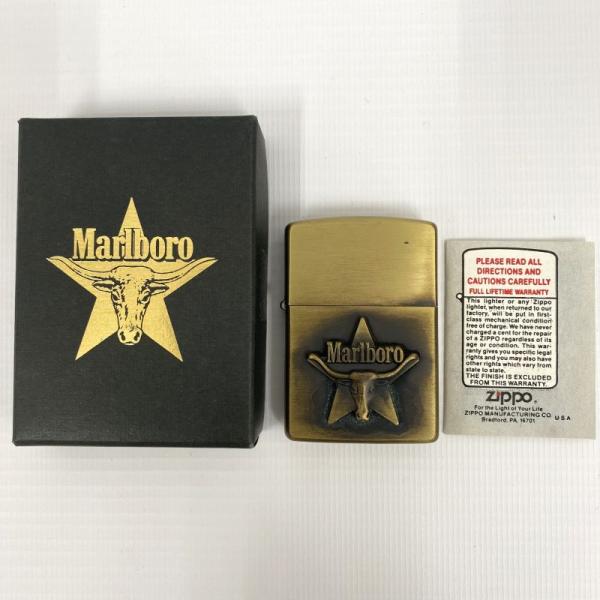 ZIPPO ジッポー Marlboro ロングホーンスター/1993年製 マルボロ オイルライター ...