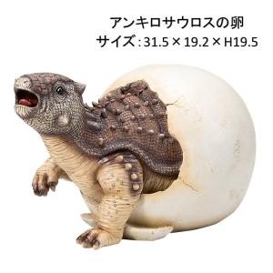 恐竜オブジェシリーズ　アンキロサウロスの卵　31.5×19.2×H19.5cm　置物 ディスプレー オーナメント　リアル　北海道・沖縄・離島出荷不可｜kaikai-shop