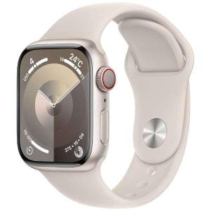 【新品】Apple Watch Series 9 GPS+Cellularモデル 41mm MRHN3J/A [スターライトスポーツバンド S/M]【即日発送、土、祝日発送】【送料無料】｜モバイル販売