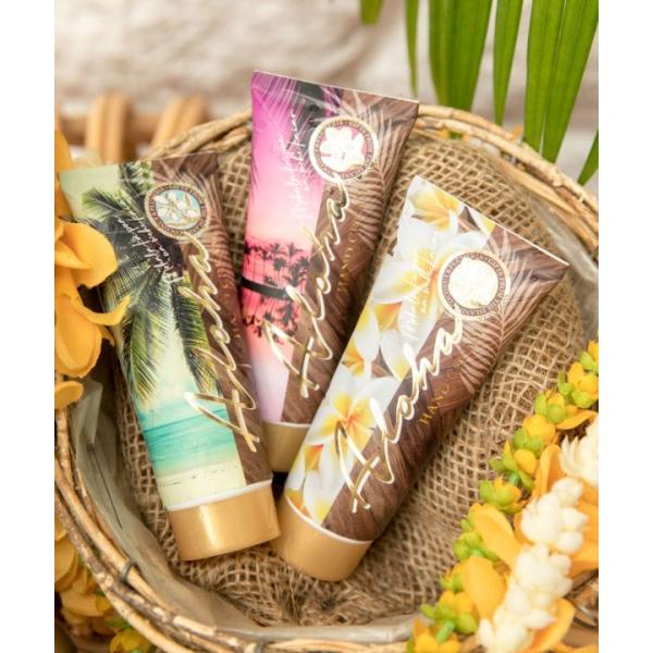 ハワイアン プルメリア ムスク ココナッツ ハンドクリーム  保湿効果 ハワイ ボディー クリーム ...