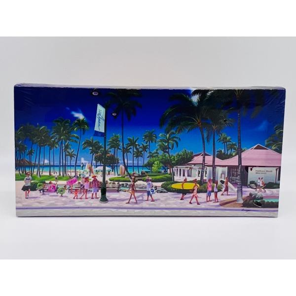 ハワイアン キャンバスピクチャーミニ パネル絵 15×30cm 栗山義勝氏 雑貨 インテリア 壁掛け...