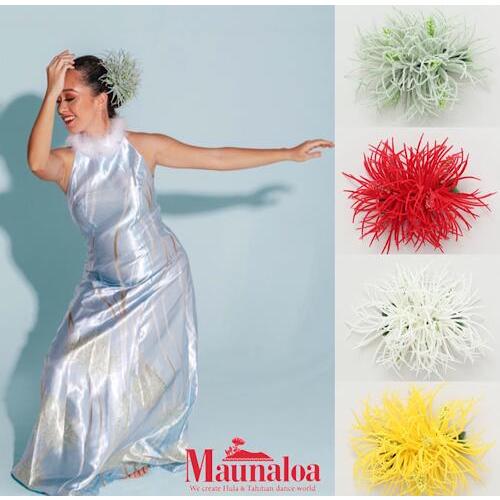 【Maunaloa】ハワイアン ソードリーフ クリップ ヘアクリップ 髪飾り フラダンス ハワイ雑貨...