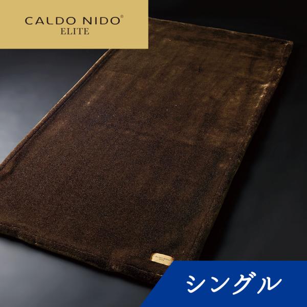 CALDO NIDO ELITE 1 敷き毛布 S(シングル) ブラウン カルドニード エリート1 ...