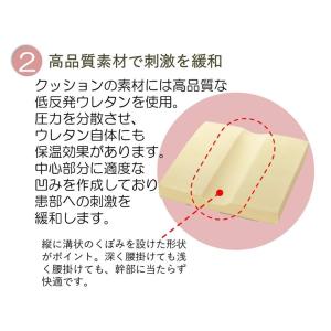 痔 クッション ばれない 低反発 日本製の詳細画像3