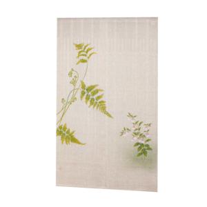 鳥獣戯画のれん わいわい 88×90cm 万葉舎 京のれん 本麻 和風 日本画