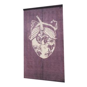 鳥獣戯画のれん わいわい 88×90cm 万葉舎 京のれん 本麻 和風 日本画