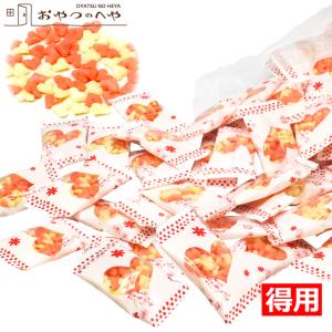 ミニハート あられ サラダ梅味 500g（約80個） 小袋 小分け 紅白｜kaimonojouzu