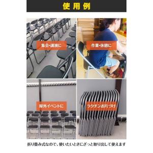 パイプ椅子 折りたたみ椅子 会議椅子 背もたれ...の詳細画像5