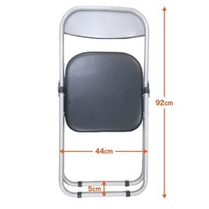 パイプ椅子 折りたたみ椅子 会議椅子 背もたれ...の詳細画像4