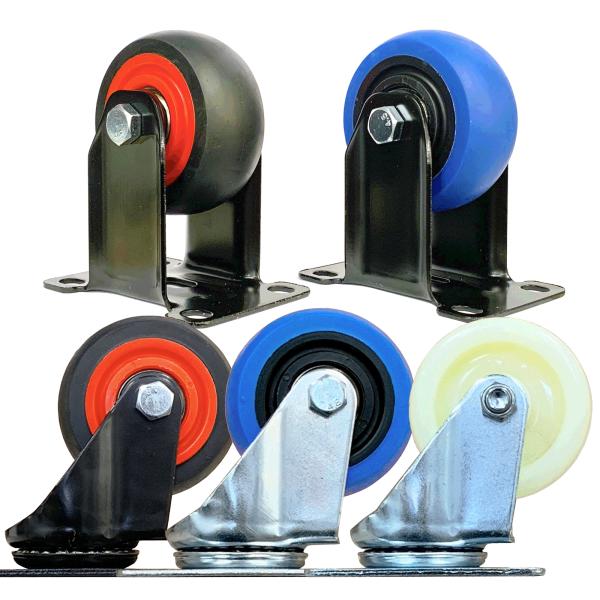 交換用キャスター HL-150 RK-1B 台車 3インチ 75mm 自在輪 固定輪 TPR ナイロ...