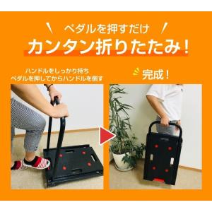 折り畳み台車 HL-150 黒 耐荷重150k...の詳細画像5