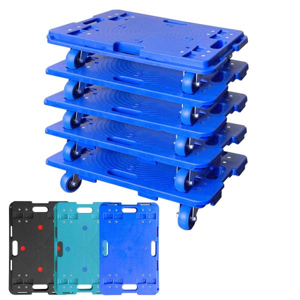 連結平台車 静音キャリーカート ドーリー D・BLUE 静音キャスター 耐荷重150kg 軽量 業務...