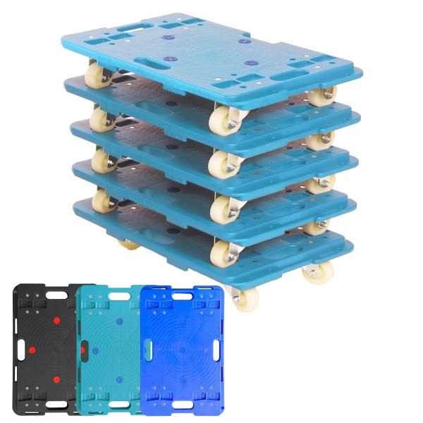 連結平台車 静音キャリーカート ドーリー S・BLUE 静音キャスター 耐荷重150kg 軽量 業務...