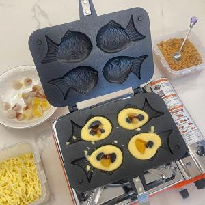 【4トレイ】たい焼き器 ワッフルメーカー ホッ...の詳細画像5