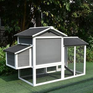 鶏小屋 鶏用ケージ 金網製の戸と窓 アスファル...の詳細画像4