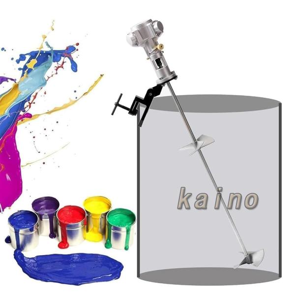 空気圧撹拌機 クランプ式ドラム缶取付 60ガロン/400L エアペイントミキサー エア作動 小型かく...