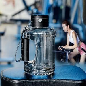 水素水カップ、滑り止めベース、1500ML、大容量、スポーツボトル、ポータブルイオン水生成器、分割設計、水素発生器、超高濃度、USB充電式、家庭用、旅行、トレ