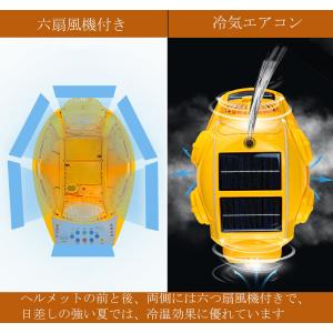 熱中症対策 ヘルメット 扇風機ヘルメット 防災...の詳細画像3