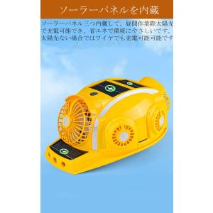 熱中症対策 ヘルメット 扇風機ヘルメット 防災...の詳細画像5