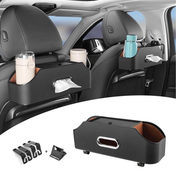 トヨタ 新型 ヴォクシー ノア 90系 に適用 車用多機能収納ボックス ティッシュケース ドリンクホ...