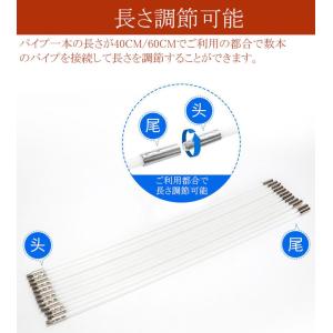 煙突掃除ブラシ 煙突掃除棒 煙突掃除キット 掃...の詳細画像2